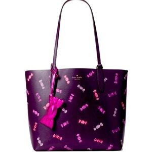 Kate Spade Candy Wrapper reversible tote, wristlet set and NWT wallet